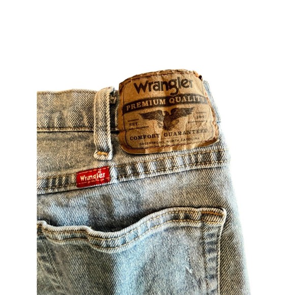 Wrangler Flex Regular Fit Men’s Jeans Premium Denim Tag Size 36x30 - Picture 3 of 5